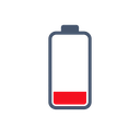 Empty battery icon used for the Pushover application