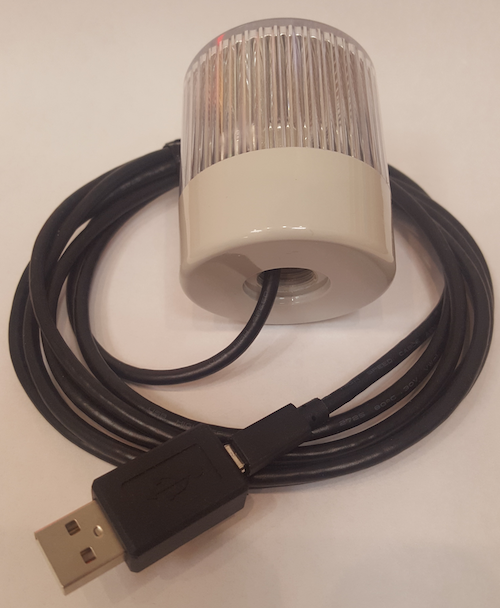 Delcom 904017-B USB notification light close-up